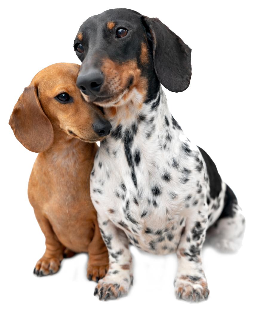 Piebald Dachshunds